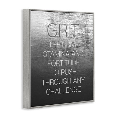  «Grit Motivation», art de la giclée encadrée par Daphne Polselli