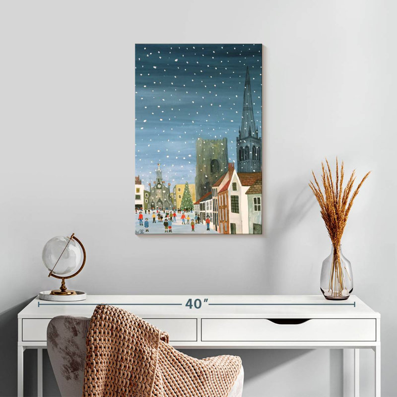 Lelend Chichester Cathedral A Snow Scene, 24" H x 16" W