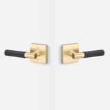 Aspra Square Passage Rosette, Knurled Grip