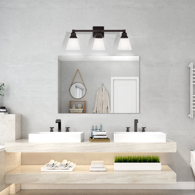 Mathias 3 - Light Dimmable Vanity Light, Bronze