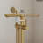 1 Handle Floor Freestanding Tub Filler with Diverter-121579600