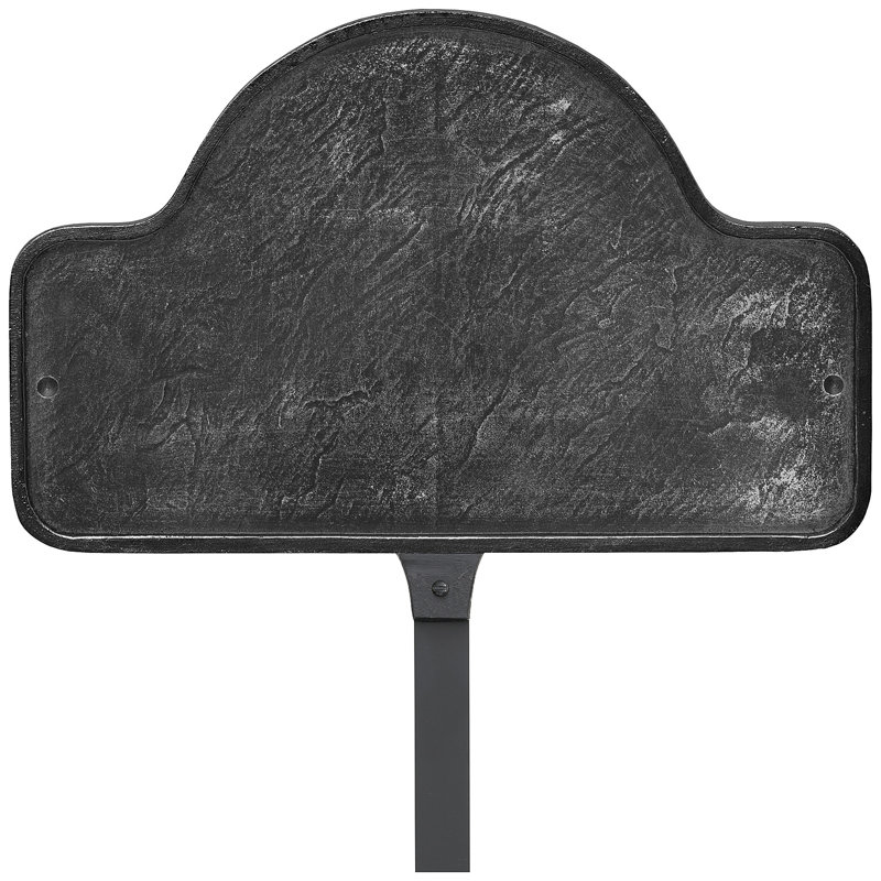 Plaque d'adresse avec arche Petite Lexington, Fer suédois / Noir, Oui