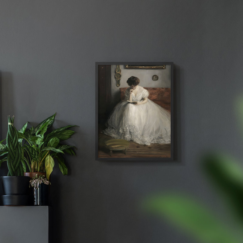 «Vintage Portrait Print Cxxvii» sur, H 10 po x l 8 po, Noir