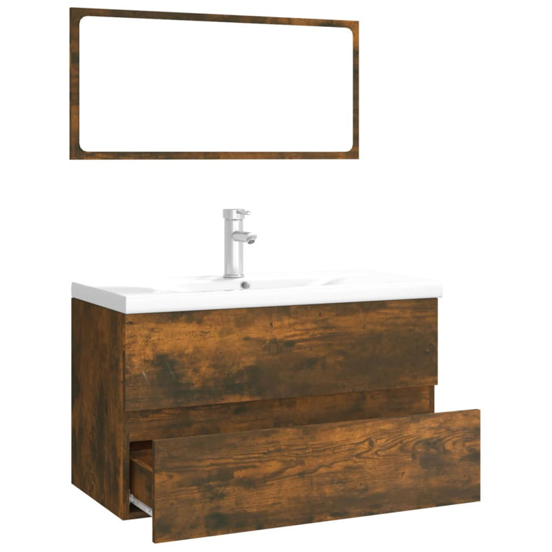 Licht Bathroom Vanity with Basin, Beige