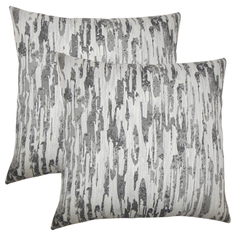 Coussin décoratif graphique , Bouleau