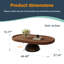 Table basse 44 po en noyer