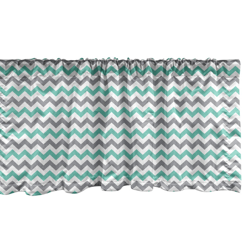 Cantonnière Ambesonne noir et blanc lot de 2 gros petits pois 52530, L 54 po x L 18 po