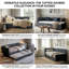 Velvet Corner Daybed With Trundle, Upholstered Guest Sofa Bed With Button Tufting, European Single (90X200cm) (Mattress Not Included)-1351782409