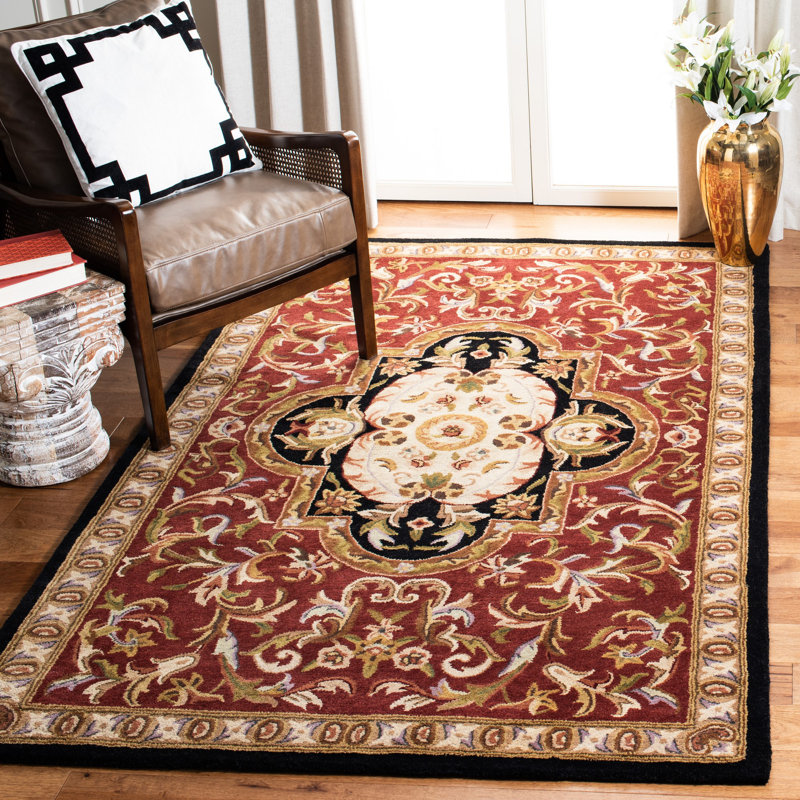Tapis oriental en laine touffeté à la main Algier, Rectangle 6 pi x 9 pi