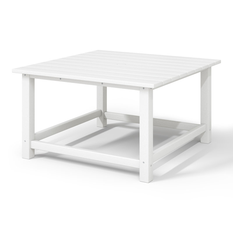 Table basse carrée 31 po Vinnie, Blanc