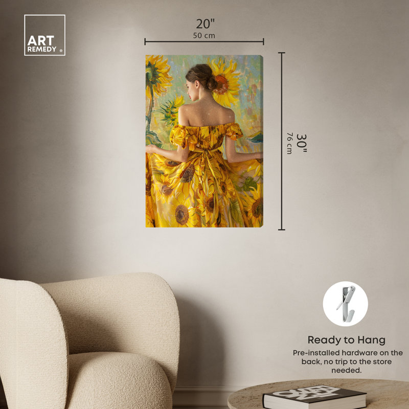 Art mural glamour Van Gogh par Art Remedy, H 30 po x l 20 po, Toile tendue