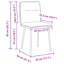  Dining Chairs 2 Pcs Black Velvet
