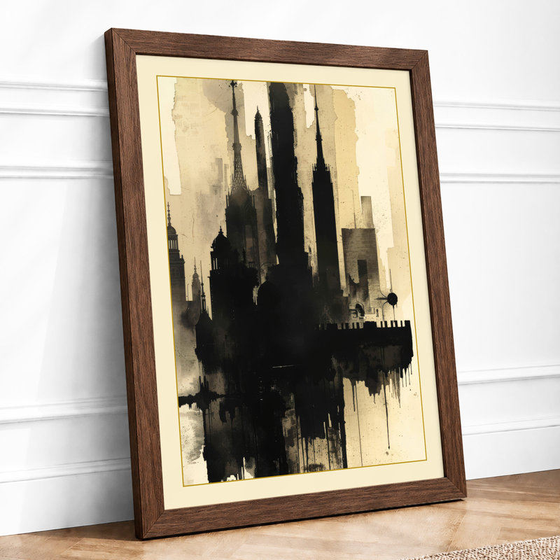 Urban Verticals Industrial - Framed Print, Walnut, A1 - 84.1 x 59.4 cm