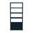Elin Etagere Bookcase, Navy Blue