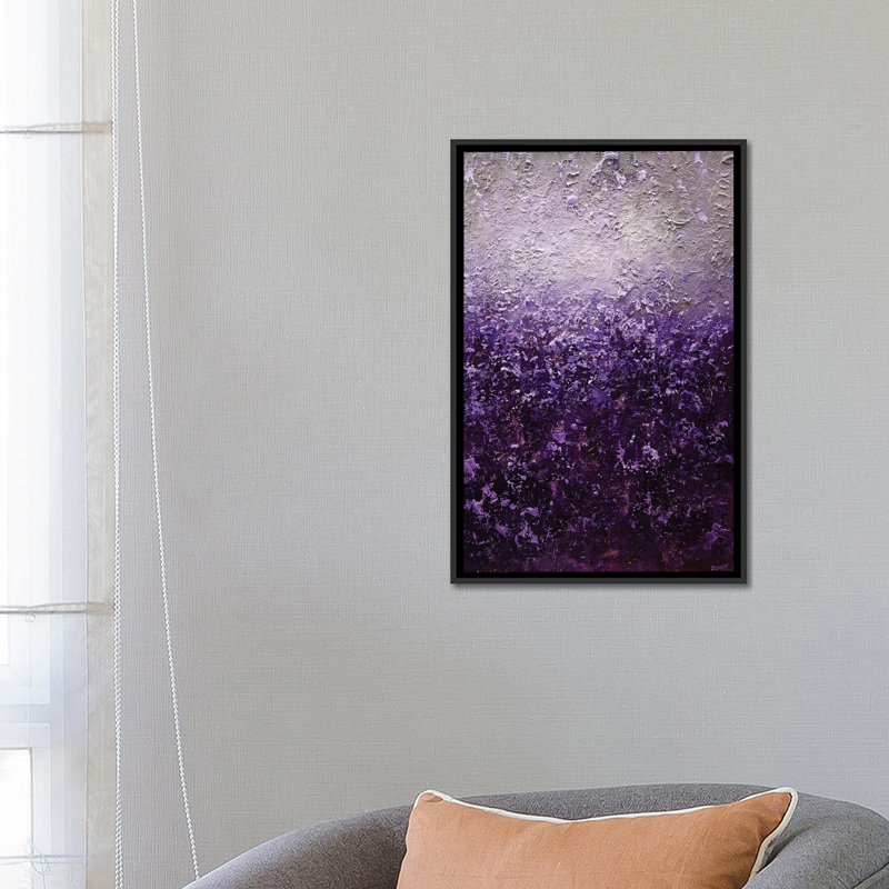 Swiger Purple Haze' Print on Canvas, 26" H x 18" W x 1.5" D, Black Framed Canvas