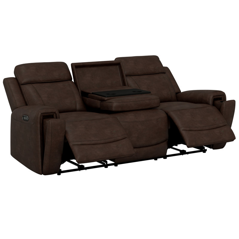 Espresso Power Recline Sofa