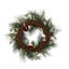 Couronne de pin 24 po avec lumières de Noël 24 po