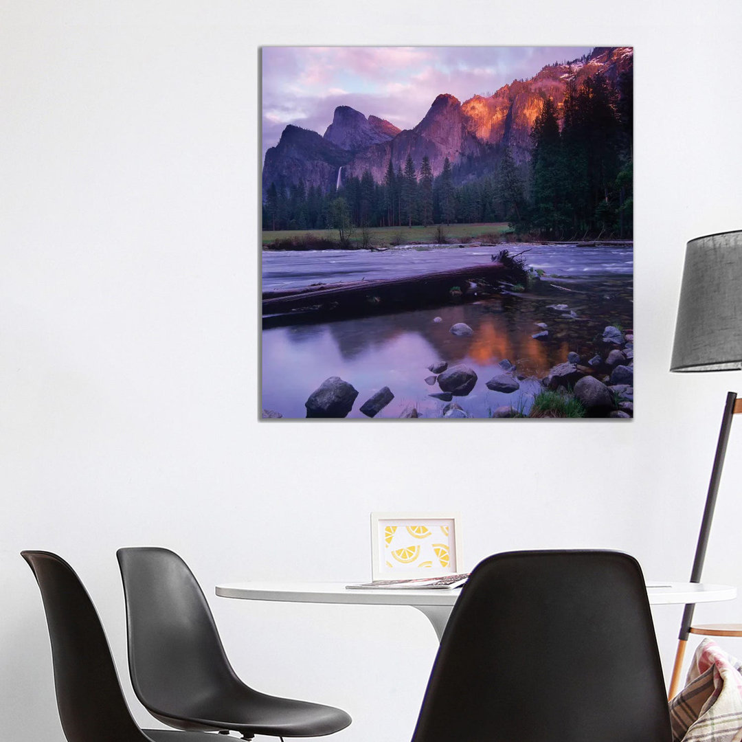 Bridal Veil Falls And The Merced River In Yosemite Valley, Yosemite National Park, California by Tim Fitzharris - Gallery-Wrapped Canvas Giclée on Can