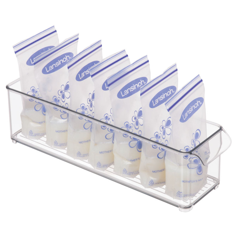iDesign Kitchen Binz BPA-Free Plastic Deep Stackable Organizer with Handles, Clear