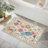 Machine Washable Non-Slip Oriental Area Rug Beige/Yellow/Orange-1491462957