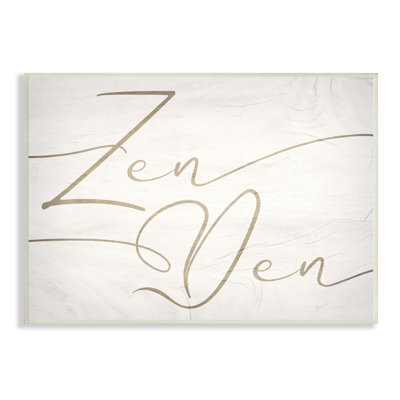" Relaxing Zen Den Sign Minimal Charming " by Daphne Polselli