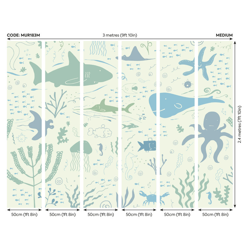 Sparkman Matte Wall Mural, 240cm L x 300cm W