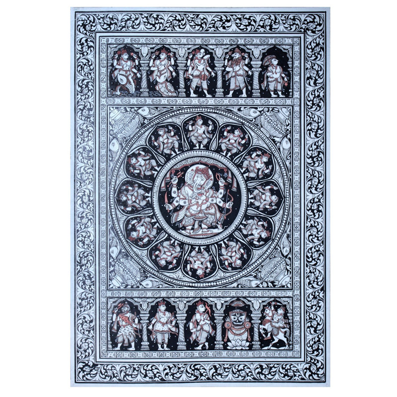 Lord Ganesha avec dix incarnations de Vishnu (Dashavatara)