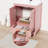 Sharee 24" Single Bathroom Vanity With Ceramic Sink Top, Faucet, Decorative Wavy Edge-1015881932