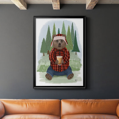 Lumberjack Bear Latte - reproduction de cadre photo