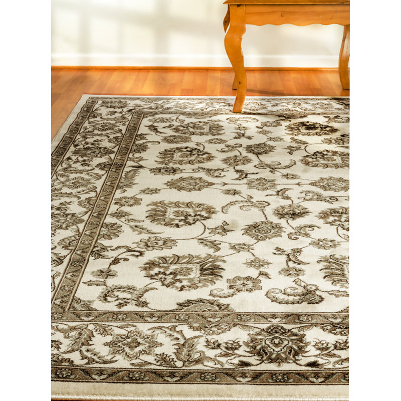 Tapis de zone ivoire Atterbury, Rectangle 9 pi 2 po x 12 pi 10 po
