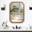 Armoire murale en bois avec miroir