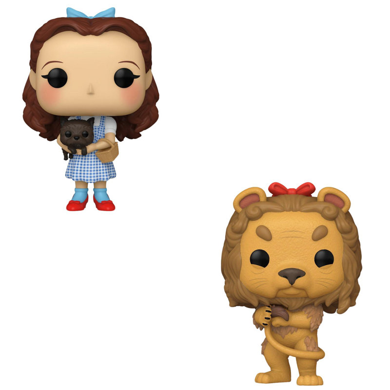 Funko Pop! Paquet de 2 Magicien d'Oz - Dorothy et Toto # 1502 et lion lâche # 1515
