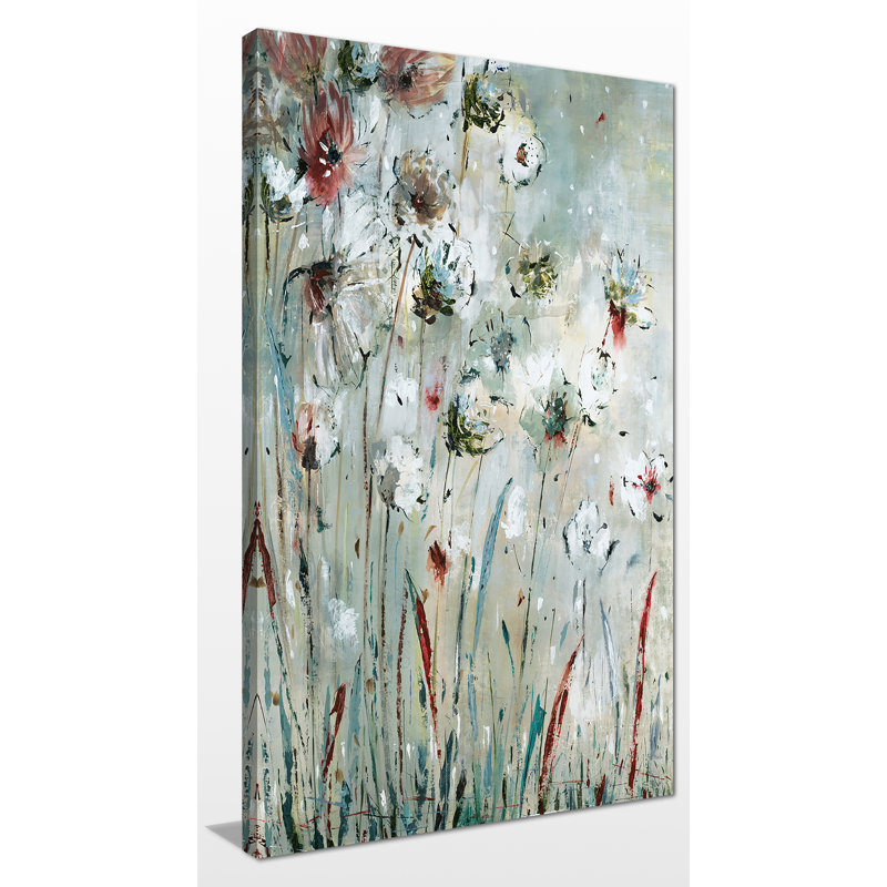 Reproduction d’art sur toile tendue night flowers, H 40 po x l 24 po