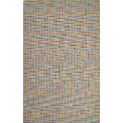 Tweedy Handmade Hand Tufted Wool Orange/Blue/Green Rug
