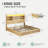 Transitional Modern Wood King Beds And Square Dressers 2-piece Bedroom Furniture Collection-1236582600-1236582607-1236709008