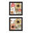Set Of Two Earth To Petals 2 Framed Print Wall Art-1361833337