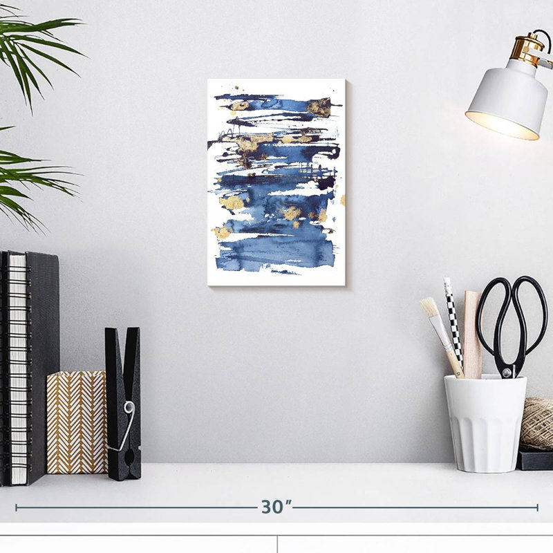 Avery Blue Rapture II, 12" H x 8" W