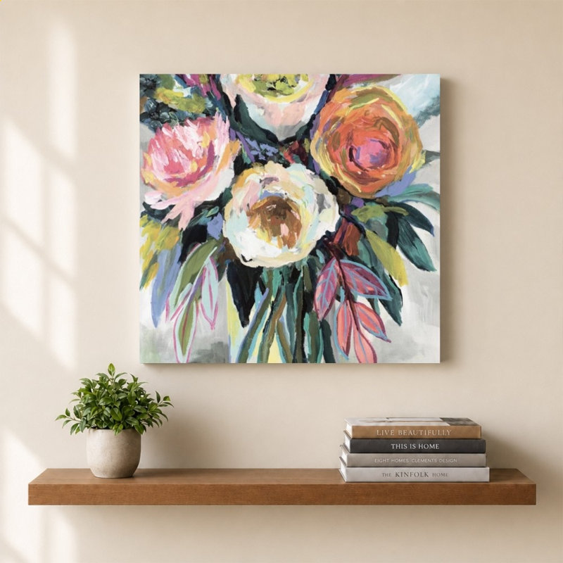 «First Kiss Light» par Jeanette Vertentes - Impression sur toile, 36" H x 36" W