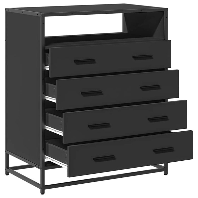 Shuntay Metal Standard Accent Chest, Black