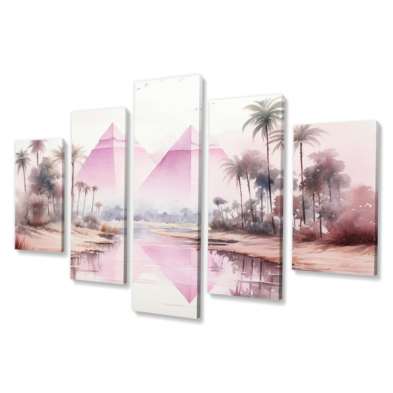 Randal - impression sur toile de paysages - 5 panneaux