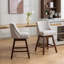 Ensemble de 2 tabourets pivotants à hauteur de comptoir, tabouret de bar rembourré de 26 po de hauteur-967870380