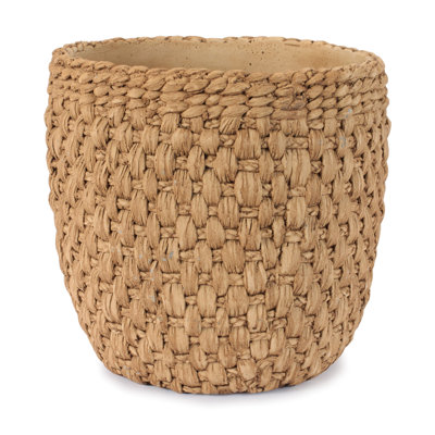 Woven Texture Cement Planter