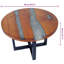 Burkey Solid Wood Cross Legs Coffee Table