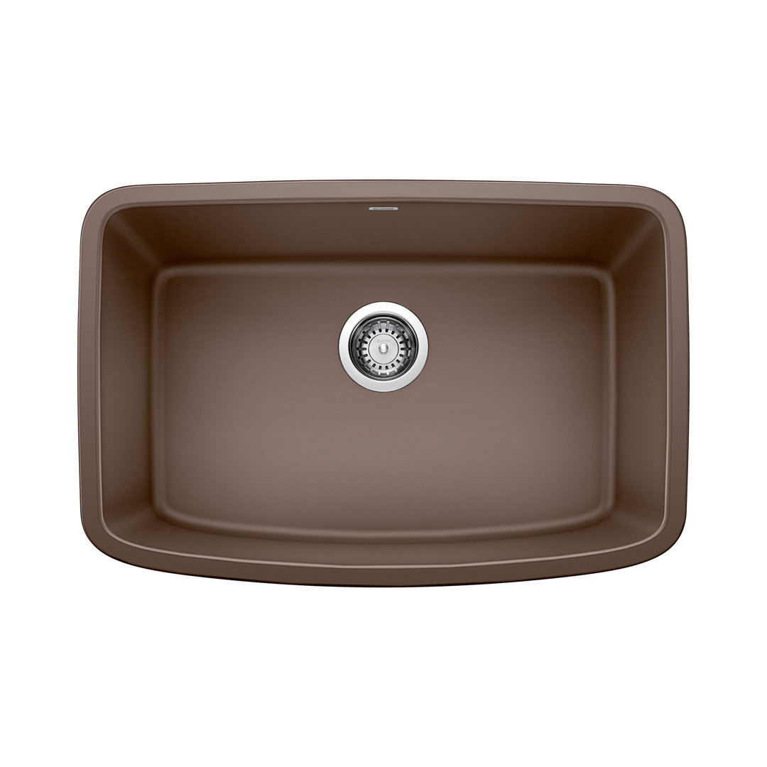Valea SILGRANIT 27" Single Bowl Undermount Kitchen Sink Blanco 