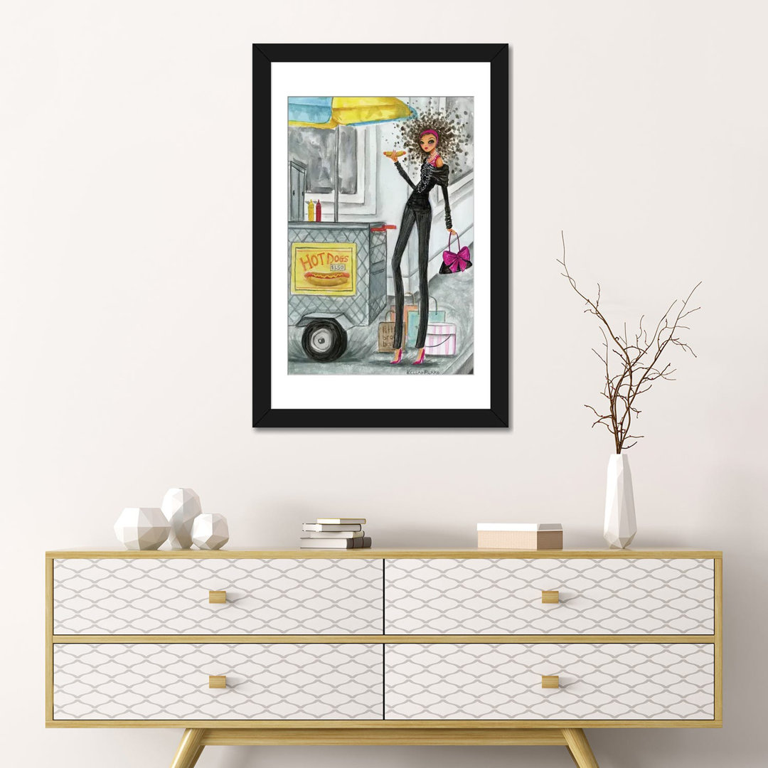 'NYC Hot Dog' Painting Print on Canvas East Urban Home 