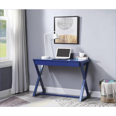 Bureaux, bureau moderne avec tiroir de rangement Twilight Blue | Bleu | Bois synthétique