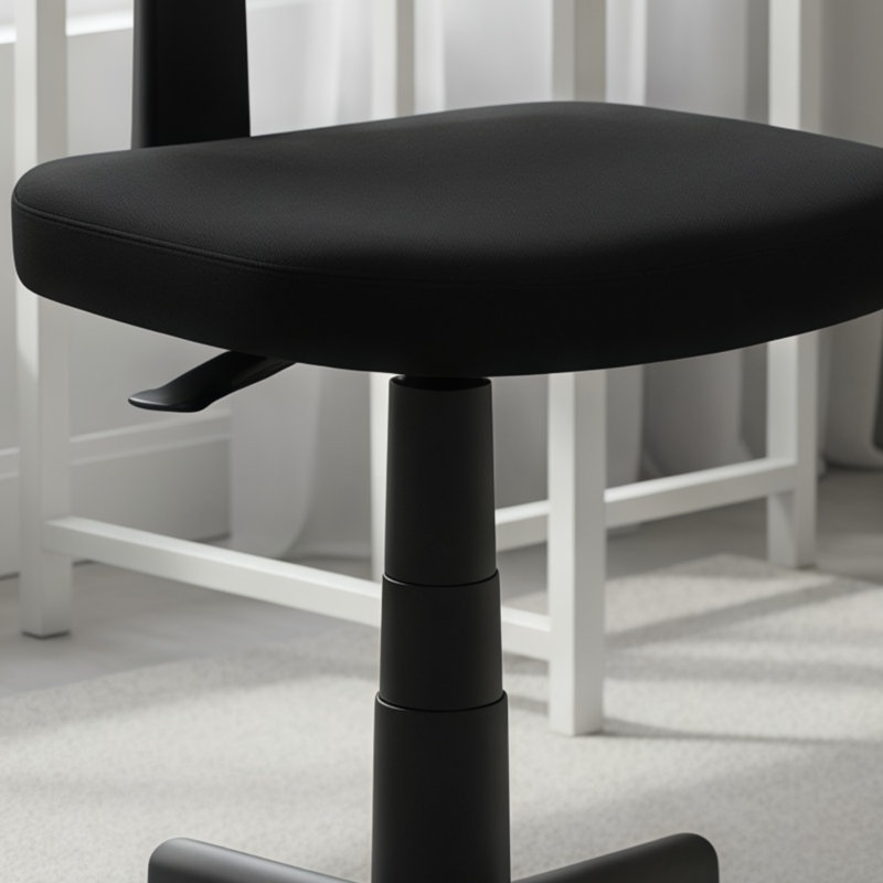 Chaise de bureau en filet noir pour adolescents et adultes