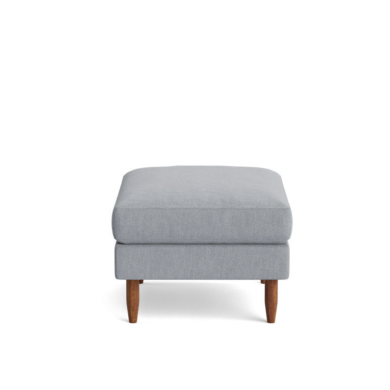 Skinny Fat Ottoman, Performance Weave - Zinc
