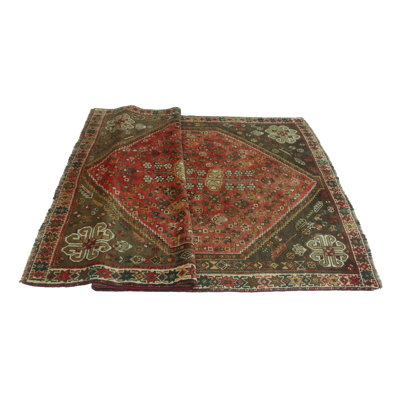 Kedarious One-of-a-Kind 4'10" X 8'2" 1980s Wool Area Rug in Ivory