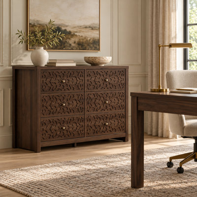 Commode 6 tiroirs L 45,4 po Lukasik